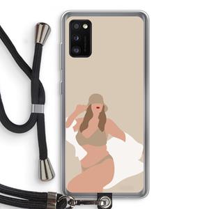 CaseCompany One of a kind: Samsung Galaxy A41 Transparant Hoesje met koord