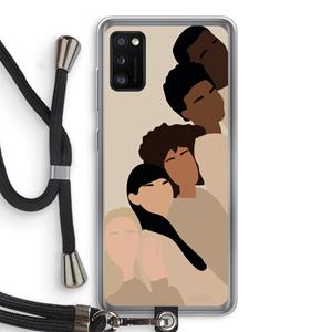 CaseCompany Sweet creatures: Samsung Galaxy A41 Transparant Hoesje met koord