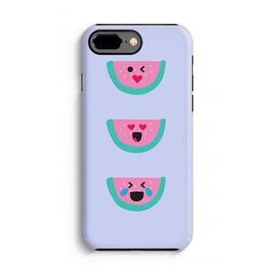CaseCompany Smiley watermeloen: iPhone 8 Plus Tough Case