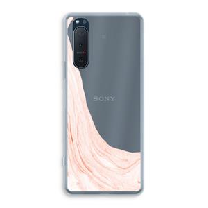 CaseCompany Peach bath: Sony Xperia 5 II Transparant Hoesje