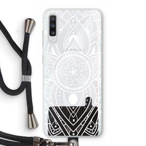CaseCompany It's Complicated: Samsung Galaxy A70 Transparant Hoesje met koord