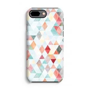 CaseCompany Gekleurde driehoekjes pastel: iPhone 8 Plus Tough Case