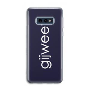 CaseCompany Gijweet: Samsung Galaxy S10e Transparant Hoesje