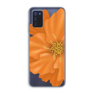CaseCompany Orange Ellila flower: Samsung Galaxy A03s Transparant Hoesje