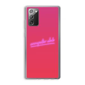 CaseCompany Vice Glow: Samsung Galaxy Note 20 / Note 20 5G Transparant Hoesje