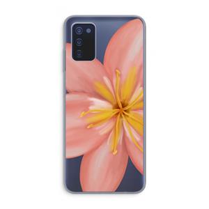 CaseCompany Pink Ellila Flower: Samsung Galaxy A03s Transparant Hoesje