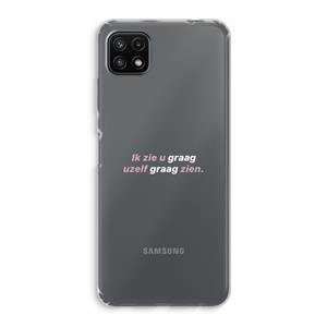 CaseCompany uzelf graag zien: Samsung Galaxy A22 5G Transparant Hoesje