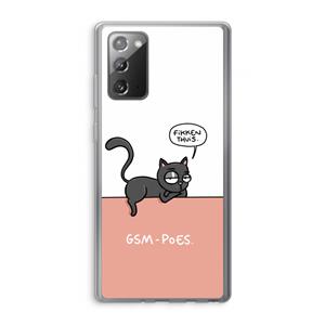 CaseCompany GSM poes: Samsung Galaxy Note 20 / Note 20 5G Transparant Hoesje