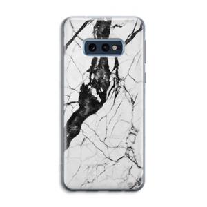 CaseCompany Witte marmer 2: Samsung Galaxy S10e Transparant Hoesje