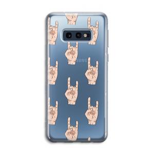 CaseCompany Rock: Samsung Galaxy S10e Transparant Hoesje