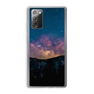 CaseCompany Travel to space: Samsung Galaxy Note 20 / Note 20 5G Transparant Hoesje