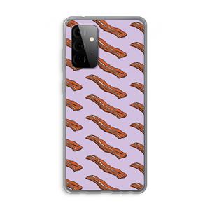 CaseCompany Bacon to my eggs #2: Samsung Galaxy A72 Transparant Hoesje