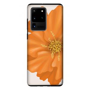 CaseCompany Orange Ellila flower: Samsung Galaxy S20 Ultra Tough Case