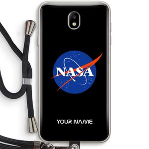 CaseCompany NASA: Samsung Galaxy J7 (2017) Transparant Hoesje met koord
