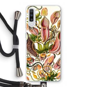CaseCompany Haeckel Nepenthaceae: Samsung Galaxy A70 Transparant Hoesje met koord