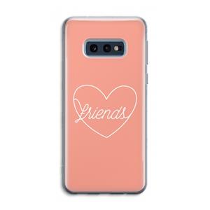 CaseCompany Friends heart: Samsung Galaxy S10e Transparant Hoesje