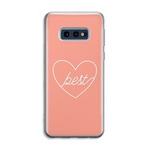 CaseCompany Best heart: Samsung Galaxy S10e Transparant Hoesje