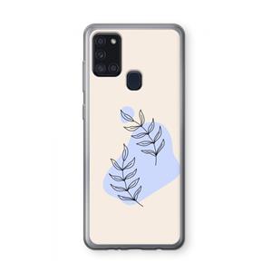CaseCompany Leaf me if you can: Samsung Galaxy A21s Transparant Hoesje