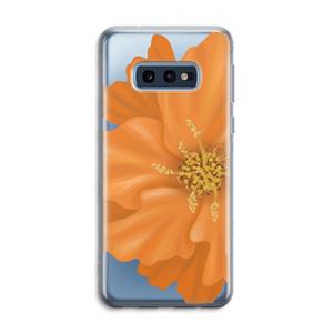 CaseCompany Orange Ellila flower: Samsung Galaxy S10e Transparant Hoesje