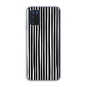 CaseCompany Stripes: Samsung Galaxy A03s Transparant Hoesje