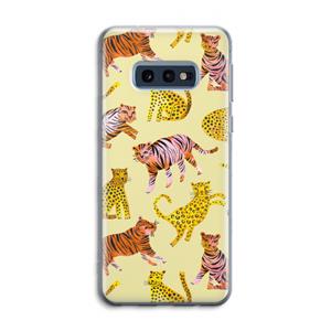 CaseCompany Cute Tigers and Leopards: Samsung Galaxy S10e Transparant Hoesje