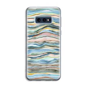 CaseCompany Watercolor Agate: Samsung Galaxy S10e Transparant Hoesje