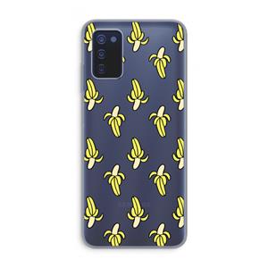 CaseCompany Bananas: Samsung Galaxy A03s Transparant Hoesje