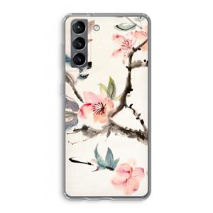 CaseCompany Japanse bloemen: Samsung Galaxy S21 Transparant Hoesje