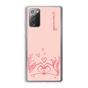CaseCompany Love is in the air: Samsung Galaxy Note 20 / Note 20 5G Transparant Hoesje
