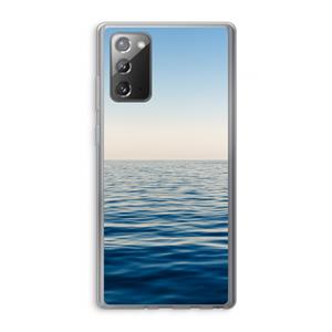CaseCompany Water horizon: Samsung Galaxy Note 20 / Note 20 5G Transparant Hoesje