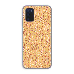 CaseCompany Camouflage: Samsung Galaxy A03s Transparant Hoesje