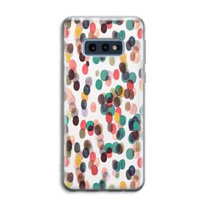 CaseCompany Tropical Dots: Samsung Galaxy S10e Transparant Hoesje