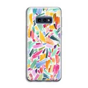 CaseCompany Watercolor Brushstrokes: Samsung Galaxy S10e Transparant Hoesje