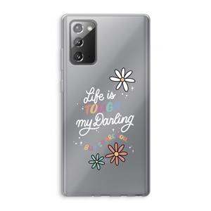 CaseCompany Tough Life: Samsung Galaxy Note 20 / Note 20 5G Transparant Hoesje