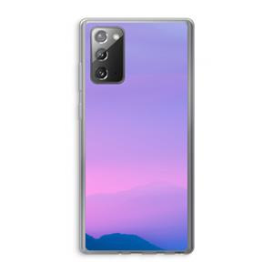 CaseCompany Sunset pastel: Samsung Galaxy Note 20 / Note 20 5G Transparant Hoesje