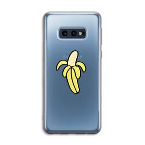 CaseCompany Banana: Samsung Galaxy S10e Transparant Hoesje