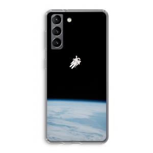 CaseCompany Alone in Space: Samsung Galaxy S21 Transparant Hoesje