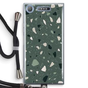 CaseCompany Terrazzo N°19: Sony Xperia XZ1 Transparant Hoesje met koord