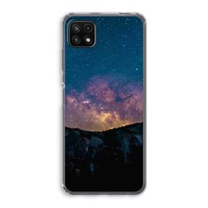 CaseCompany Travel to space: Samsung Galaxy A22 5G Transparant Hoesje
