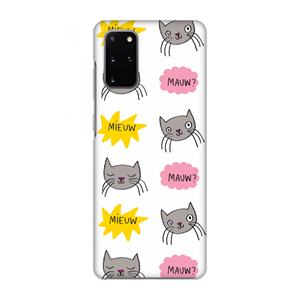 CaseCompany Meow: Volledig geprint Samsung Galaxy S20 Plus Hoesje