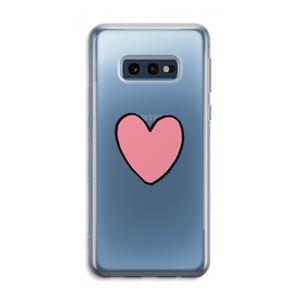 CaseCompany Hartje: Samsung Galaxy S10e Transparant Hoesje