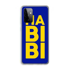 CaseCompany Habibi Blue: Samsung Galaxy A72 Transparant Hoesje