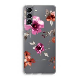 CaseCompany Geschilderde bloemen: Samsung Galaxy S21 Transparant Hoesje