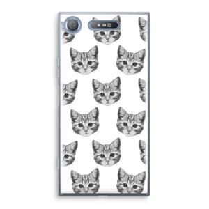 CaseCompany Kitten: Sony Xperia XZ1 Transparant Hoesje