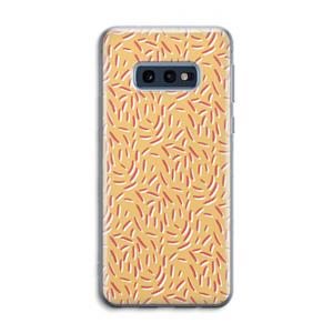 CaseCompany Camouflage: Samsung Galaxy S10e Transparant Hoesje
