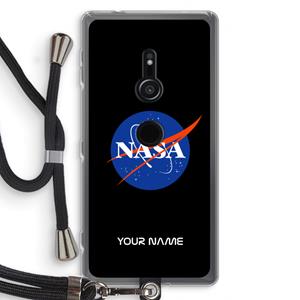 CaseCompany NASA: Sony Xperia XZ2 Transparant Hoesje met koord
