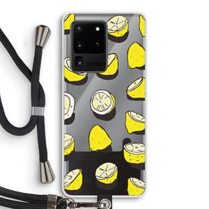 CaseCompany When Life Gives You Lemons...: Samsung Galaxy S20 Ultra Transparant Hoesje met koord