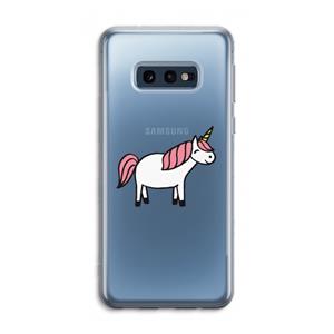 CaseCompany Eenhoorn: Samsung Galaxy S10e Transparant Hoesje