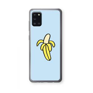 CaseCompany Banana: Samsung Galaxy A31 Transparant Hoesje