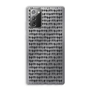 CaseCompany Crazy shapes: Samsung Galaxy Note 20 / Note 20 5G Transparant Hoesje
